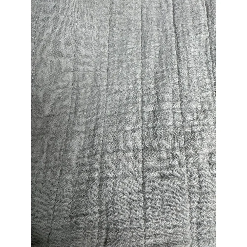 Moonsun Italian Gauze Cotton Olive Open Jacket open front pockets small